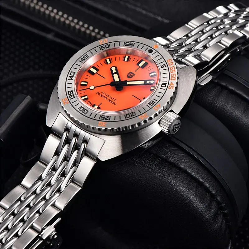 Pagani Design Diver's Automatic Orange Dial Men's Watch-  PD-1719